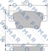 Комплект тормозных колодок, дисковый тормоз FOMAR Friction FO 929881 (24540)