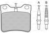 Sada brzdových destiček, kotoučová brzda 598062