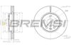 Тормозной диск BREMSI CD7869V (DBB869V)