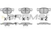 Комплект тормозных колодок, дисковый тормоз BREMSI BP3761 (22383, 22384, 22385, D1953-9180, SPB761)