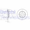 Тормозной диск DELPHI BG2454