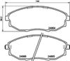 Комплект тормозных колодок, дисковый тормоз HELLA PAGID 8DB 355 014-931 (T1911, 24864, 24865, 24866, 7936D1031)