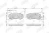 Комплект тормозных колодок, дисковый тормоз JURID 573327J (24839, 24840)