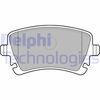 Комплект гальмівних колодок, дискове гальмо DELPHI LP1920
