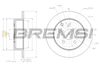 Гальмівний диск BREMSI CD7704S (DBB704S)