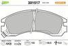 Sada brzdových destiček, kotoučová brzda 301517