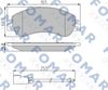 Комплект тормозных колодок, дисковый тормоз FOMAR Friction FO 925081 (24484)