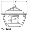 Wahler Thermostat, coolant 4450.83D