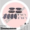Комплект гальмівних колодок, дискове гальмо ZIMMERMANN 25757.175.2 (25757, 25758, 25759)