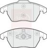 APEC Brake Pad Set, disc brake PAD2041B