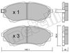 Комплект тормозных колодок, дисковый тормоз METELLI 22-0610-0 (24353, 24354, D1574, 24672)