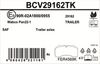 Sada brzdových destiček, kotoučová brzda BCV29162TK