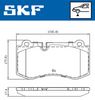 Комплект тормозных колодок, дисковый тормоз SKF VKBP 80549 (23960)