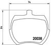 комплект спирачно феродо, дискови спирачки