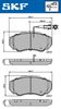 Комплект тормозных колодок, дисковый тормоз SKF VKBP 80273 E (23602, 23917, 23918)