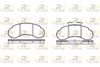 Комплект гальмівних колодок, дискове гальмо ROADHOUSE 2142.10 (PSX214210, 20934, 21573)