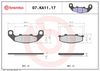 BREMBO Brake Pad Set, disc brake 07KA1117