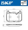 SKF Brake Pad Set, disc brake VKBP 80481