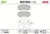 Sada brzdových destiček, kotoučová brzda 302155A