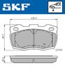 Комплект тормозных колодок, дисковый тормоз SKF VKBP 80435 (21519)