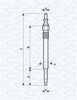 Свічка розжарювання MAGNETI MARELLI 062900052304 (UC04F, 060900740606)