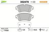 Комплект гальмівних колодок, дискові гальма Valeo 302470