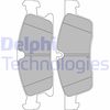 Набір гальмівних колодок, дисковий гальмо DELPHI LP2298 (25192, 25500, D1629-8856)