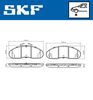 комплект спирачно феродо, дискови спирачки