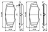 Bosch Brake Pad Set, disc brake 0 986 494 706
