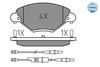 Meyle Brake Pad Set, disc brake 025 232 7717/W