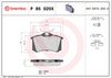 комплект спирачно феродо, дискови спирачки