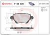 BREMBO Brake Pad Set, disc brake P 68 028