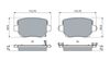 Bosch Brake Pad Set, disc brake 0 986 460 087