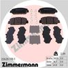 Комплект тормозных колодок, дисковый тормоз ZIMMERMANN 22620.170.1 (22797, 22798, 22799)
