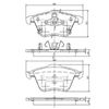 Комплект гальмівних колодок, дискове гальмо NIPPARTS J3603067