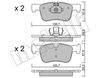 Комплект гальмівних колодок, дискове гальмо METELLI 22-0960-0 (24912, 24913, 25506, 25507, D1922)