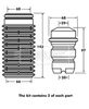 BORG & BECK Dust Cover Kit, shock absorber BPK7032