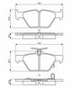 комплект спирачно феродо, дискови спирачки