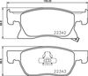 Комплект тормозных колодок, дисковый тормоз BREMBO P 59 092 (22343, 22342, D2171 9416)