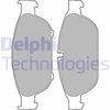 Комплект тормозных колодок, дисковый тормоз DELPHI LP2301