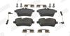 Комплект тормозных колодок, дисковый тормоз JURID 573226JC