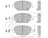 Комплект тормозных колодок, дисковый тормоз CIFAM 822-1178-0 (D1886, 22138, 22139, 22140)