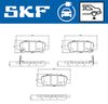 комплект спирачно феродо, дискови спирачки