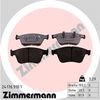 Комплект гальмівних колодок, дискове гальмо ZIMMERMANN 24176.910.1 (24176)