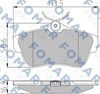 Комплект тормозных колодок, дисковый тормоз FOMAR Friction FO 930381 (24578)