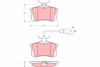 комплект спирачно феродо, дискови спирачки