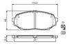 BOSCH Brake Pad Set, disc brake 0 986 424 303