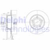 Тормозной диск DELPHI BG3672