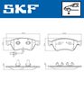 SKF Brake Pad Set, disc brake VKBP 81045 E