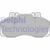 Комплект гальмівних колодок, дискове гальмо DELPHI LP662